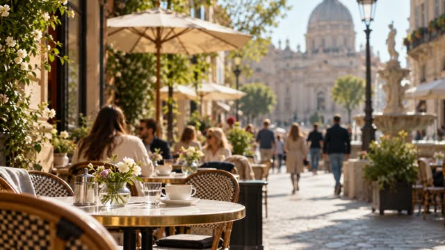 Cafe street terrace