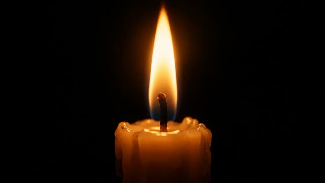 Candle in dark