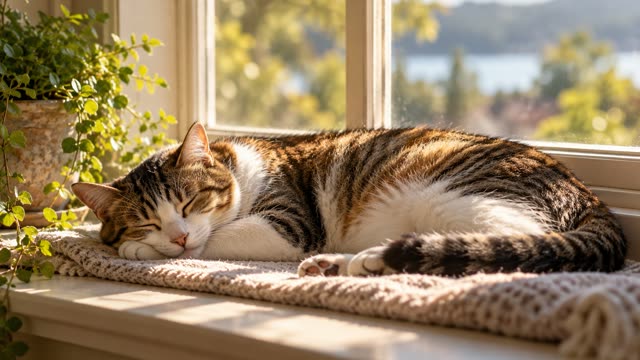 Cat sleeping