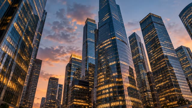 City financial district