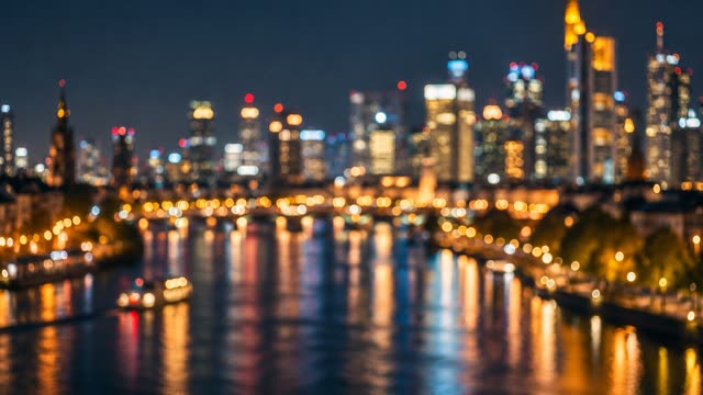 City lights bokeh