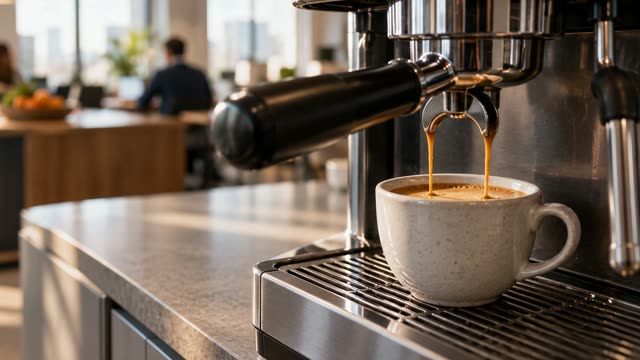 Coffee break office kitchen