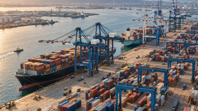 Container port aerial