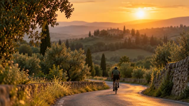 Cycling countryside