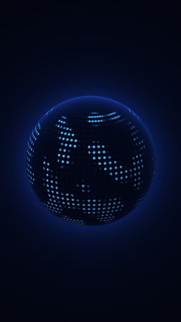 Dotted globe — Cobalt