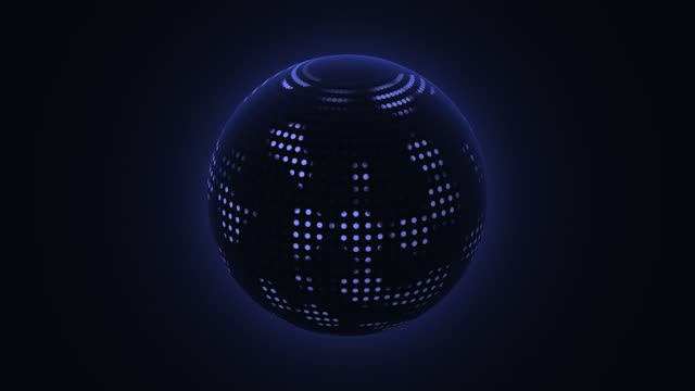 Dotted globe — Midnight