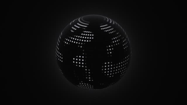 Dotted globe — Noir