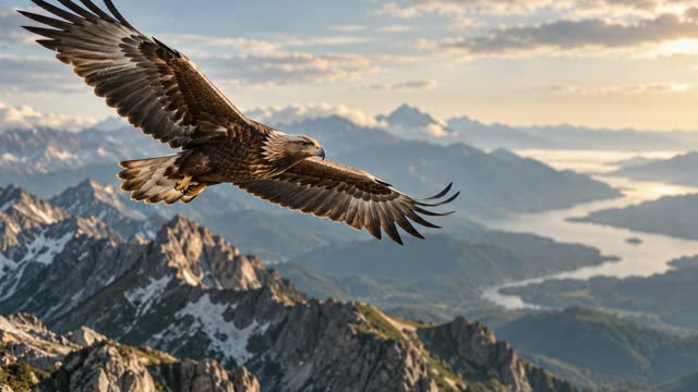Eagle flying
