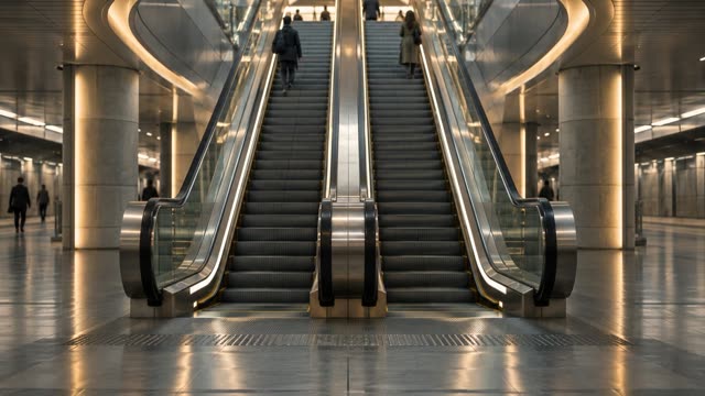Escalators station