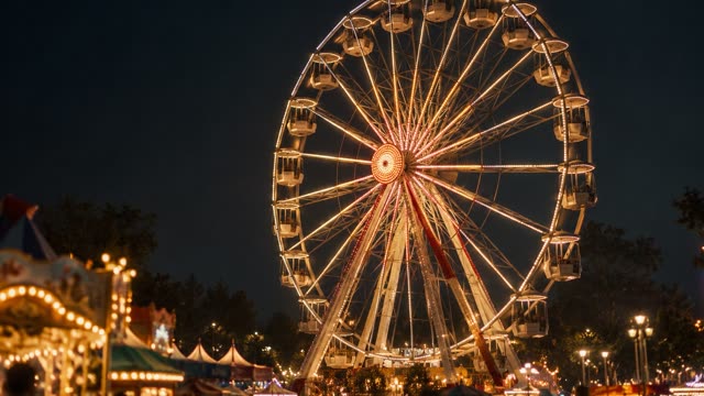 Ferris wheel night