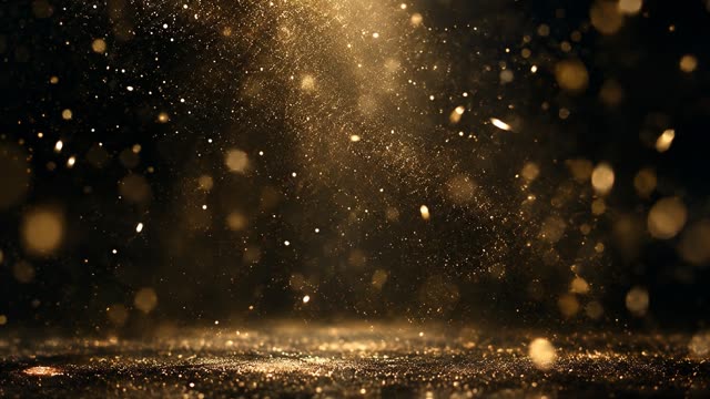 Gold particles backdrop