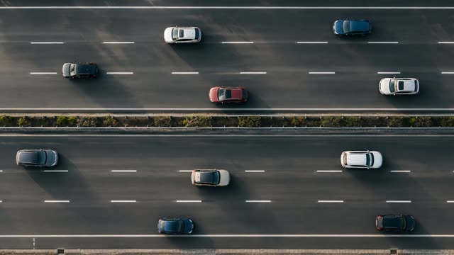 Highway aerial top-down