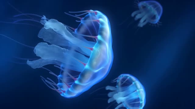 Jellyfish drifting
