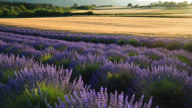 Lavender rows