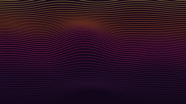 Line ribbons — Sunset