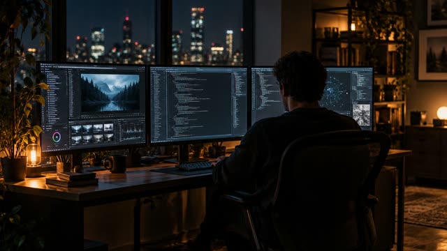 Monitor glow dark