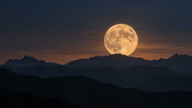 Moon rising
