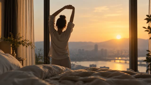 Morning stretch window