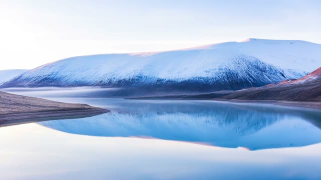 Mountain lake reflection