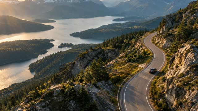 Mountain road drive