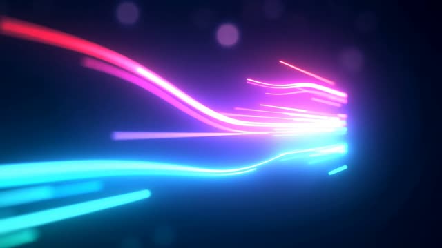 Neon light streaks