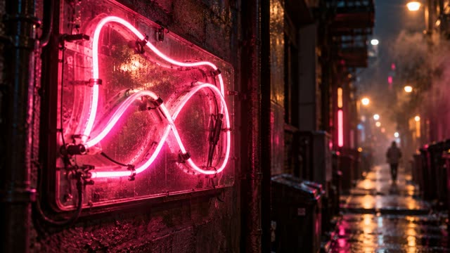 Neon sign flicker