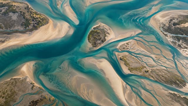 River delta aerial