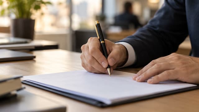 Signing mortgage