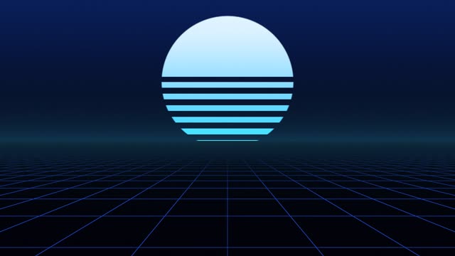 Synthwave grid — Cobalt