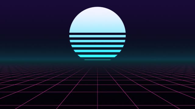 Synthwave grid — Neon