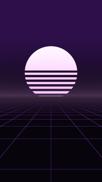 Synthwave grid — Orchid