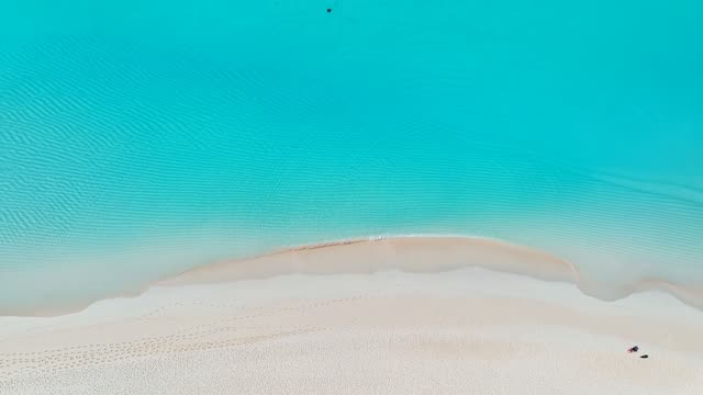 Turquoise lagoon aerial