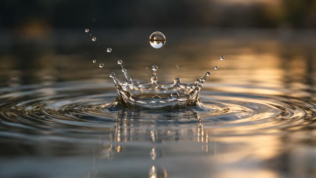 Water droplet macro