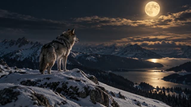 Wolf howling